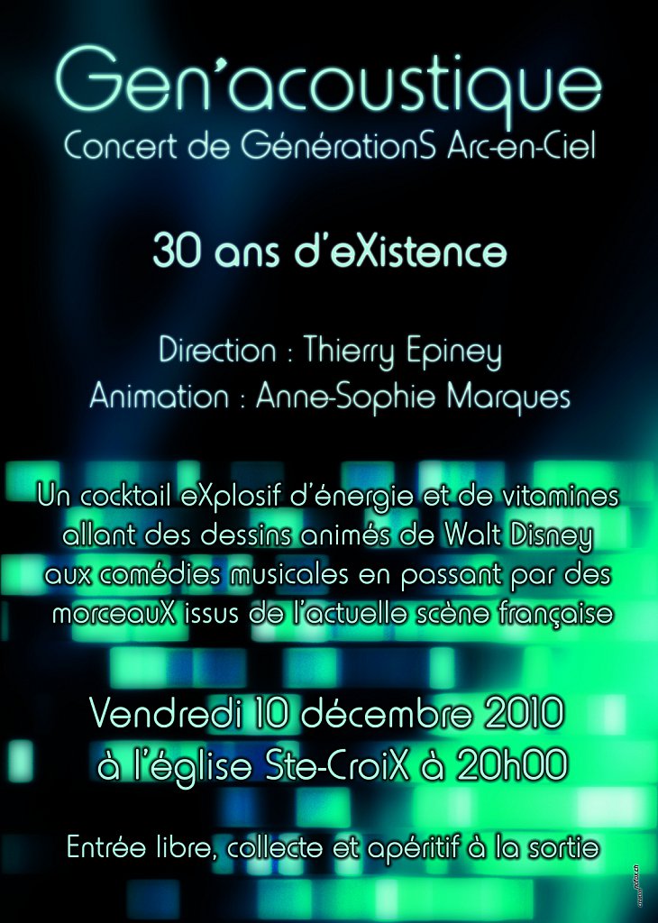 Flyer Concert Gen'acoustique (recto)